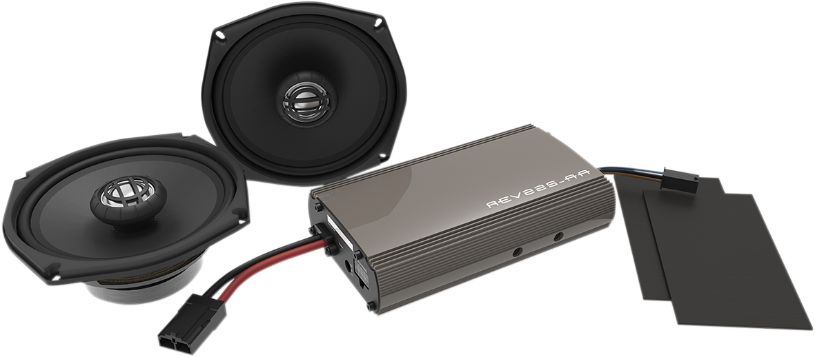 HOGTUNES 225 W Amp/Front Speaker Kit
