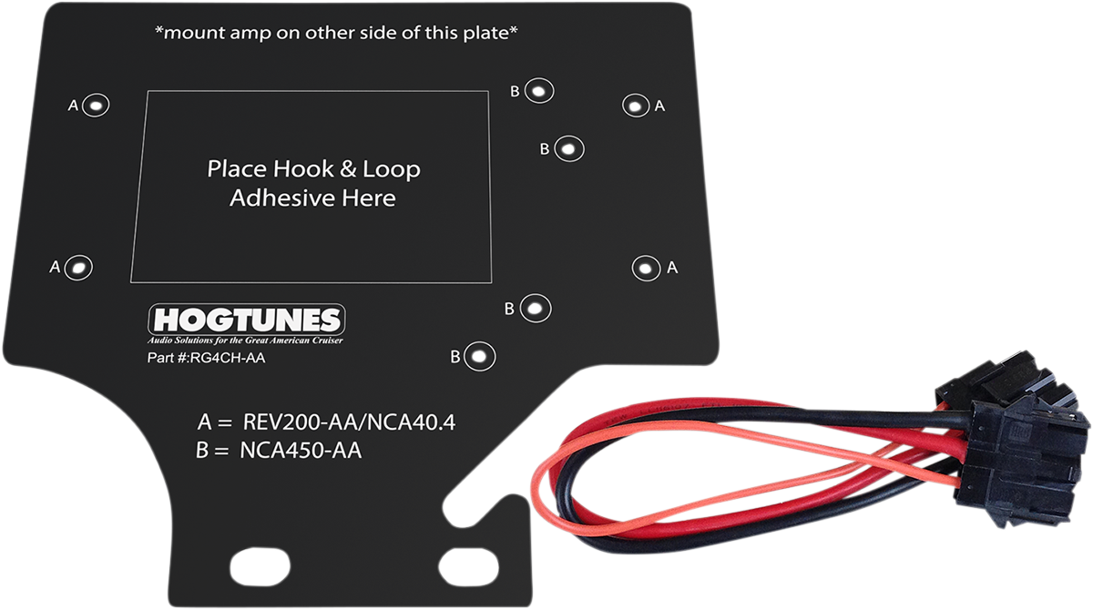 HOGTUNES Amplifier Adapter Mount - Amplifier Mounting Plate / '98-'13 FLTR 4405-0405