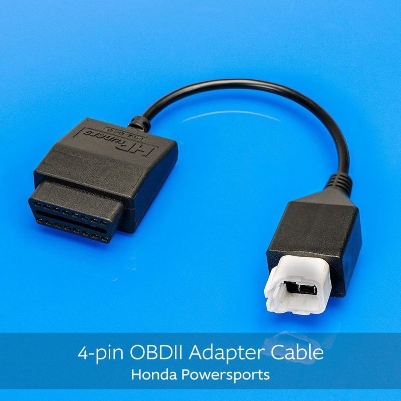 HP Tuners HPT OBDII Adapter Cable - Honda Powersports - 4 Pin - H-002-11