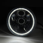Eagle Lights 5 3/4" LED Headlight Kit with Halo Ring for Harley-Davidson® and Indian® Motorcycles - Generation III / Chrome