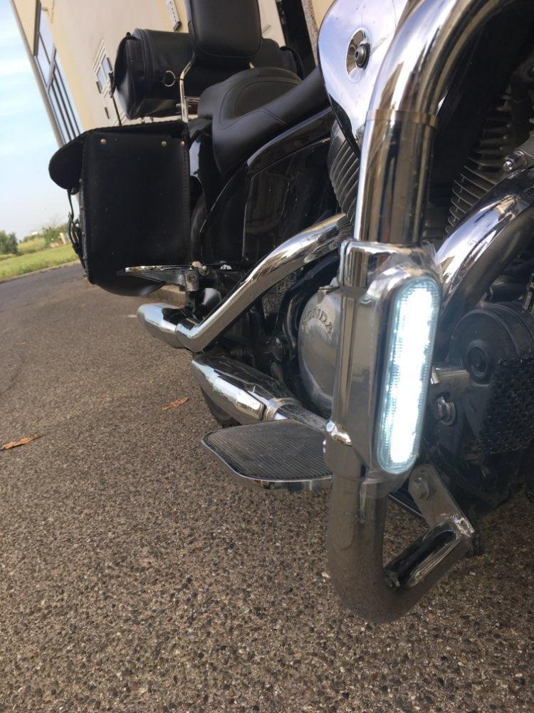 Eagle Lights Motorcycle Highway Bar Light Switchback Driving Lights DRL Turn Signal (White Amber LED for Crash Bars Harley-Davidson® Touring Bikes)