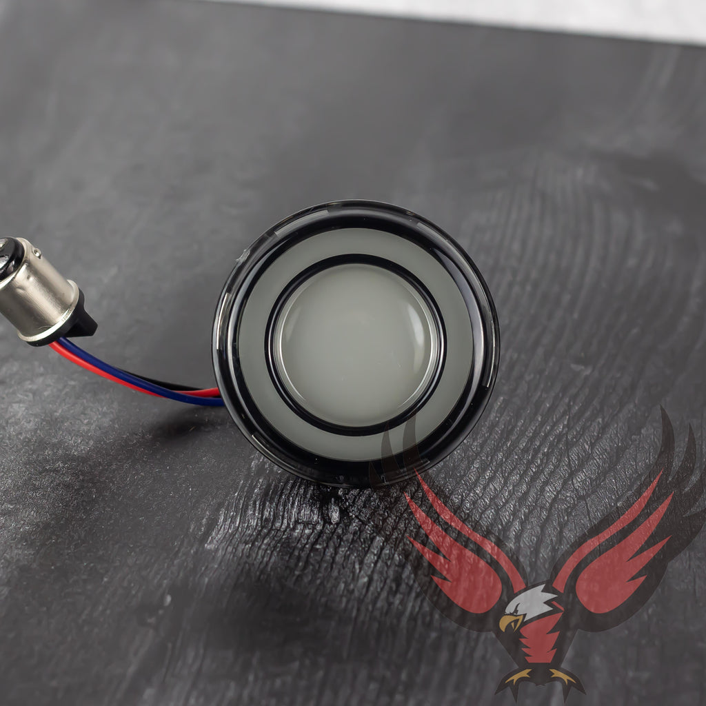 Eagle Lights HALOS 2" Front and Rear LED Turn Signals for Harley-Davidson® Motorcycles - Front (1157) / Rear (1157)