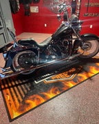MPM Motorcycle Mat Flame Design for Chopper, Cruiser, Touring, Sport Motorcycle "Forever The Power of Freedom" - MM7241
