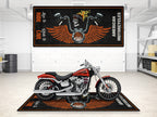 MPM Motorcycle Mat Skull Design for Chopper, Cruiser, Touring, Sport Motorcycle - MM7502