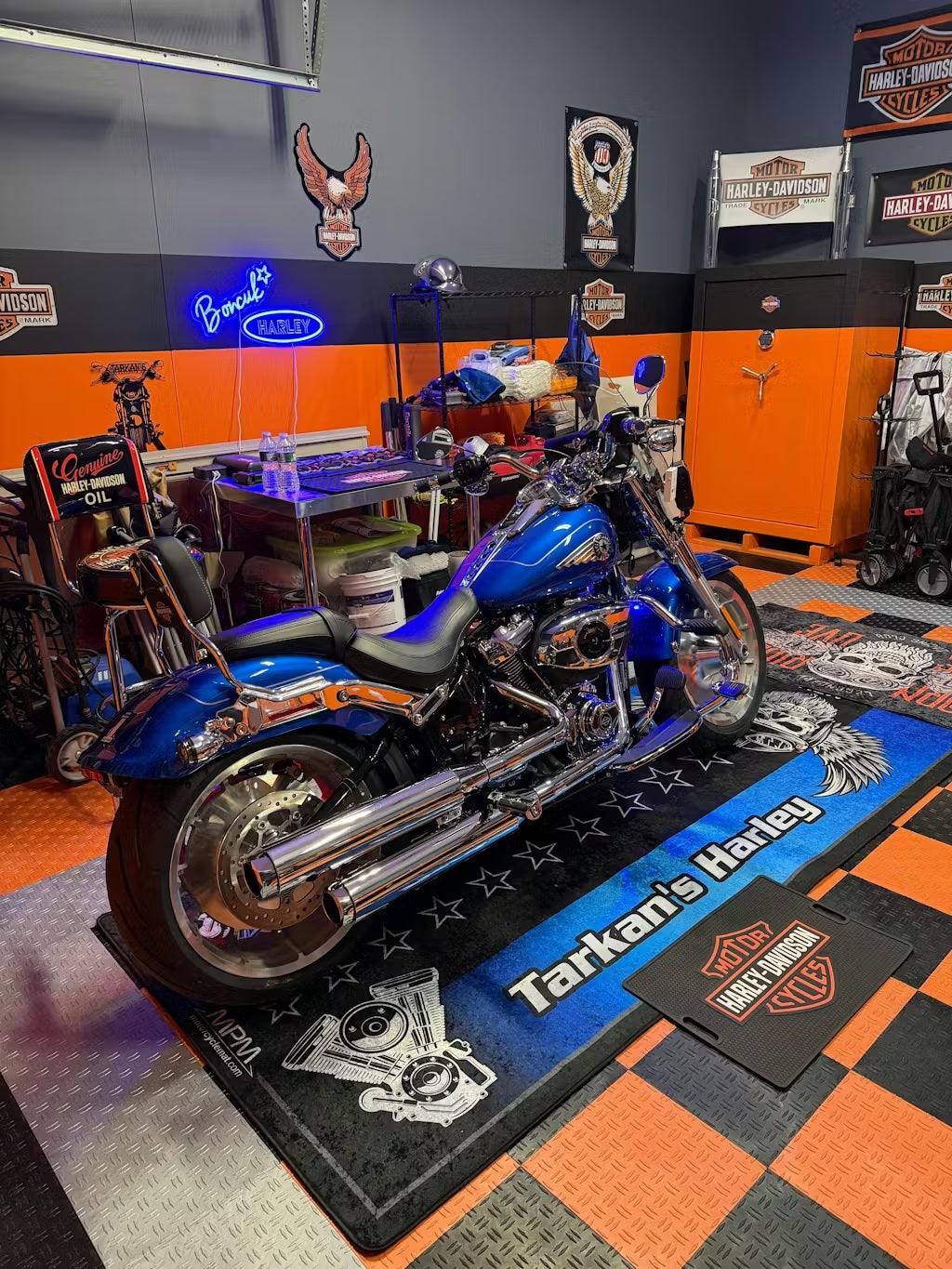 MPM Motorcycle Mat for Cruiser Motorcycle "The Sound of Power" - MM7304