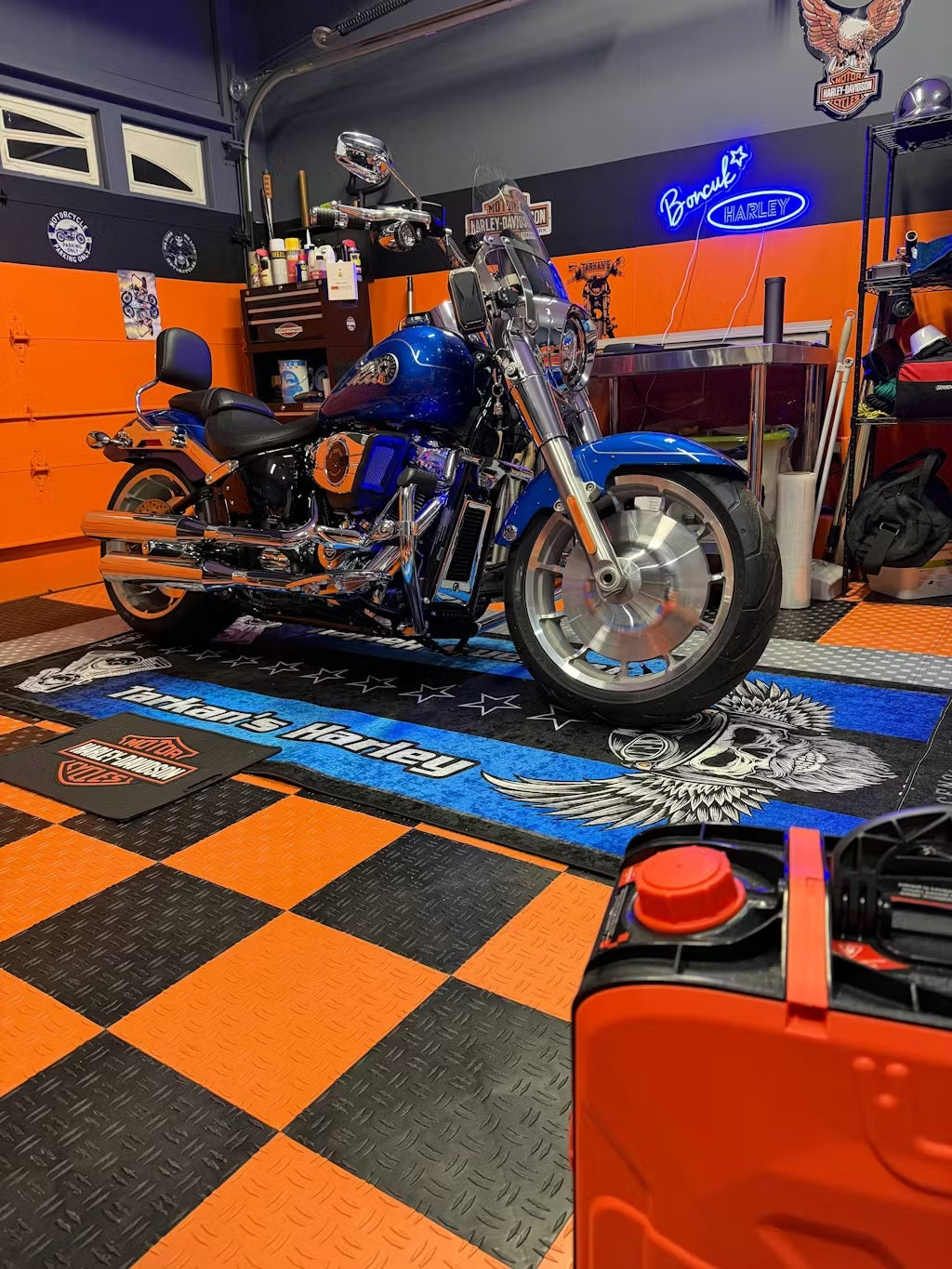 MPM Motorcycle Mat for Cruiser Motorcycle "The Sound of Power" - MM7304