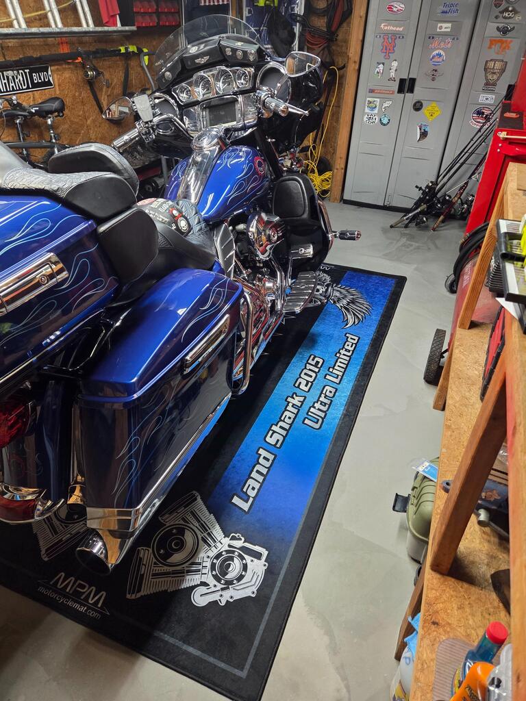 MPM Motorcycle Mat for Cruiser Motorcycle "The Sound of Power" - MM7304