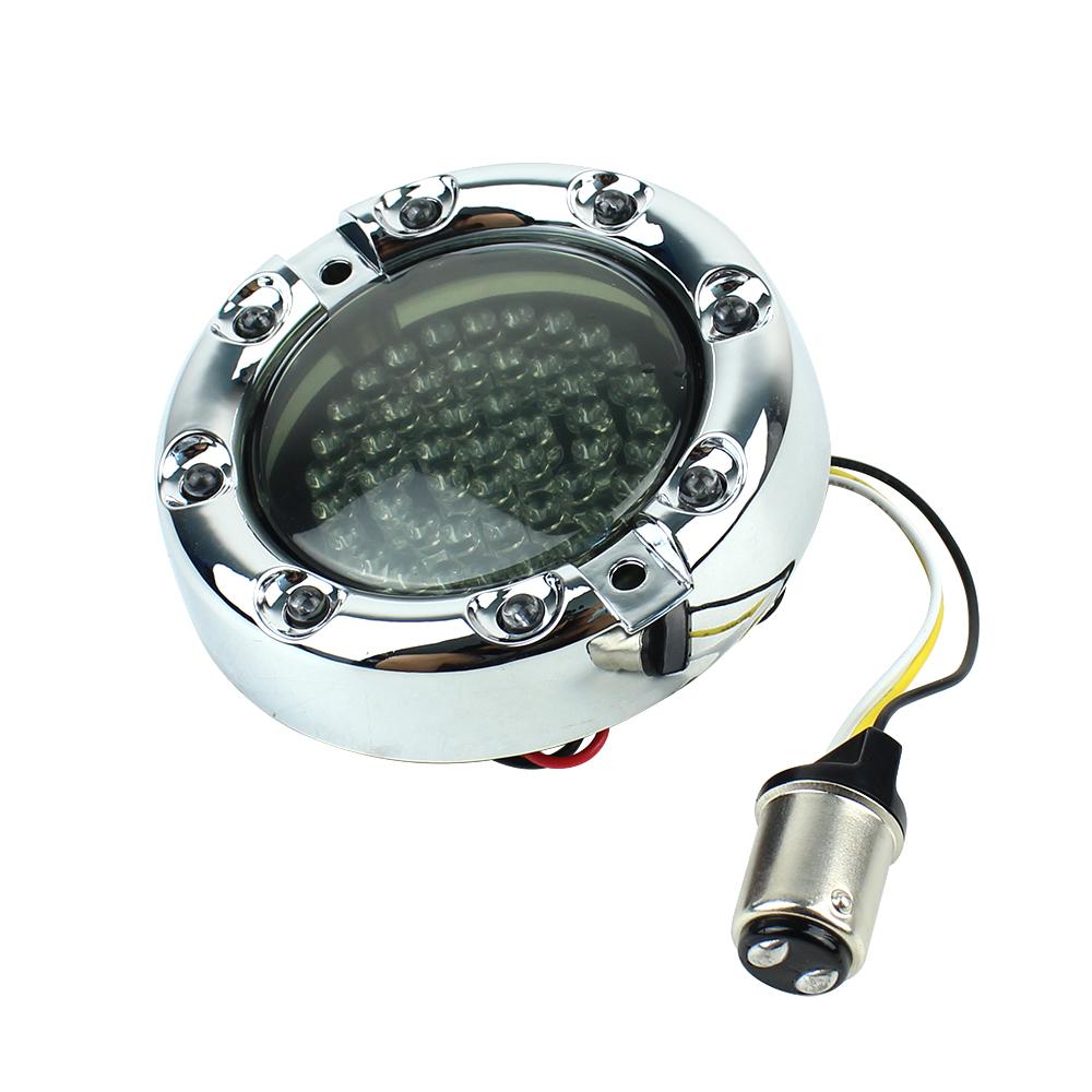 Eagle Lights 3 1/4” Infinity Beam Front LED Turn Signals with Running LED Light Ring for Harley-Davidson® Motorcycles