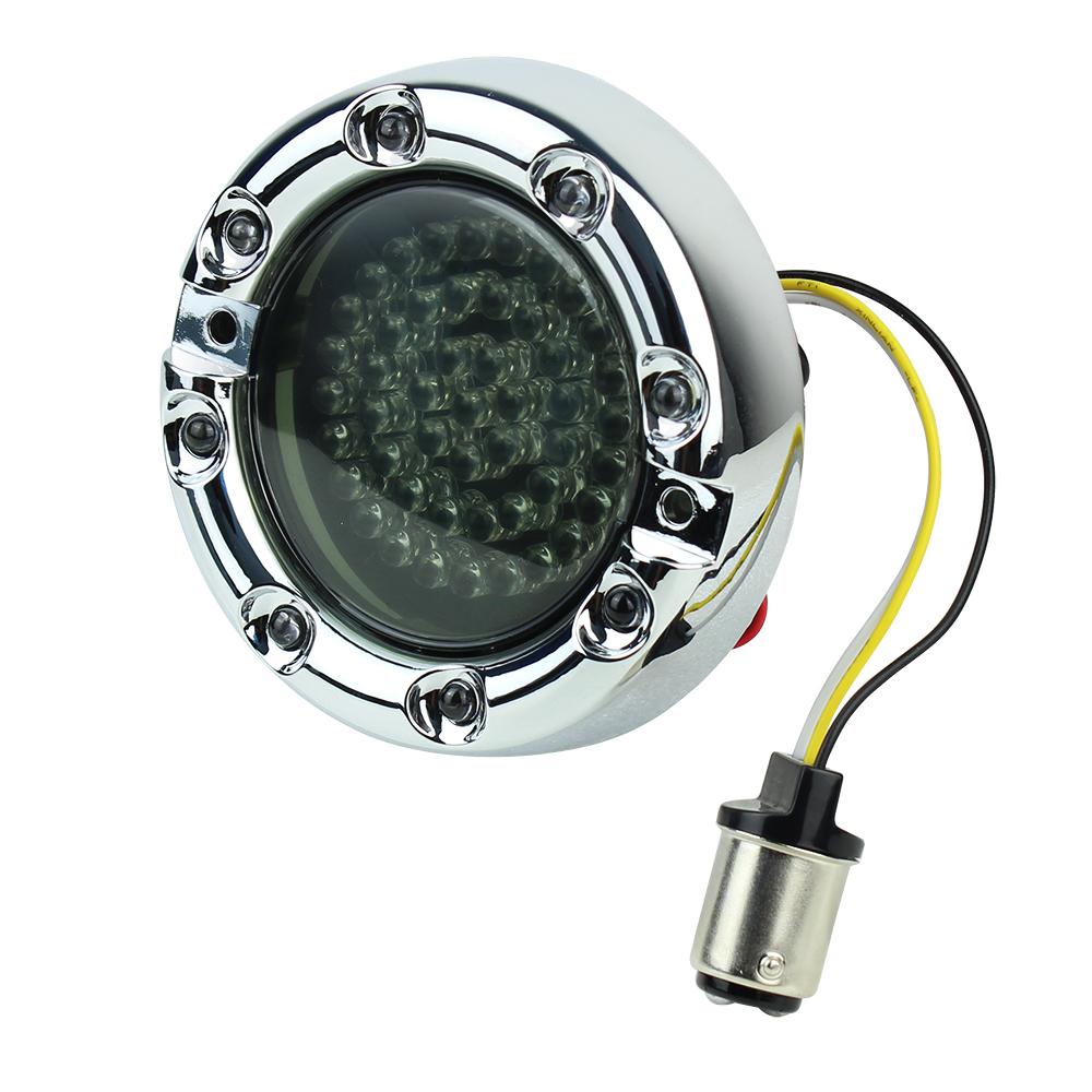 Eagle Lights 3 1/4” Infinity Beam Front LED Turn Signals with Running LED Light Ring for Harley-Davidson® Motorcycles
