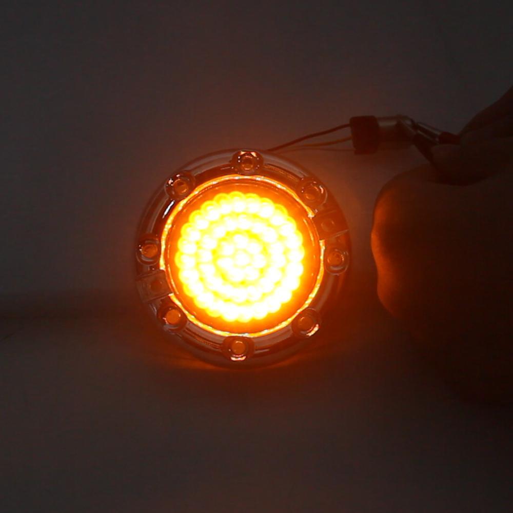 Eagle Lights 3 1/4” Infinity Beam Front LED Turn Signals with Running LED Light Ring for Harley-Davidson® Motorcycles