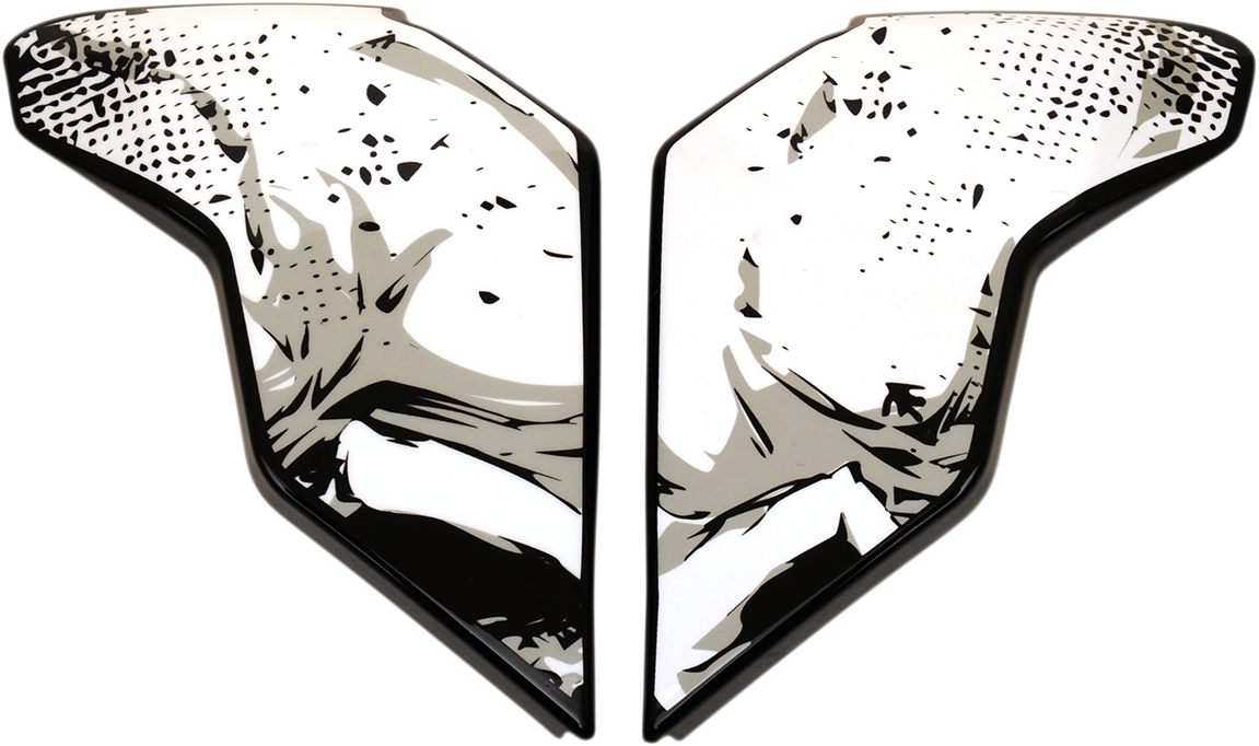 ICON Airflite™ Helmet Side Plates — Skull18 - Airflite™ Side Plates / Skull18 / Black 0133-1070