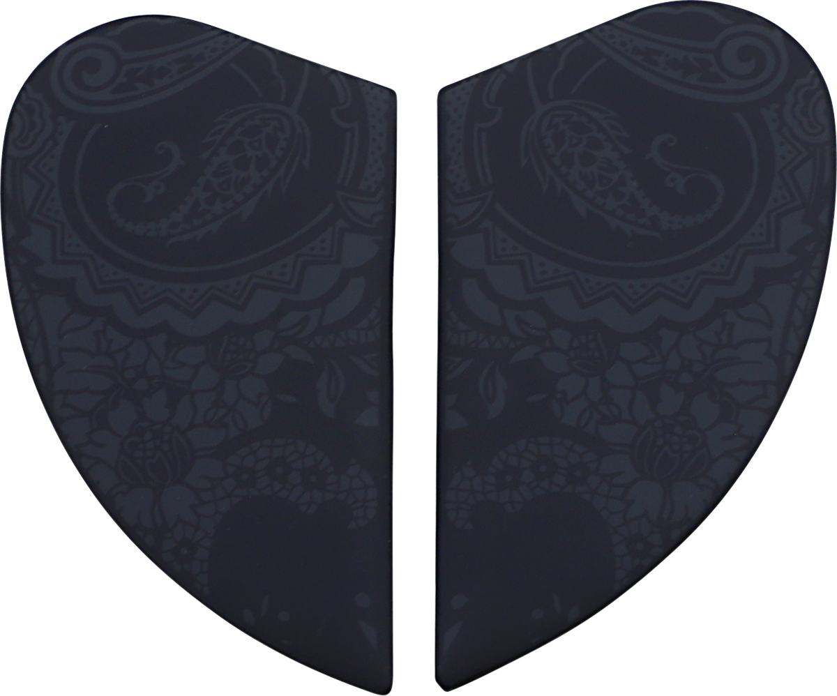 ICON Airform™ Helmet Side Plates — Chantilly - Airform™ Side Plates / Chantilly / Black 0133-1274