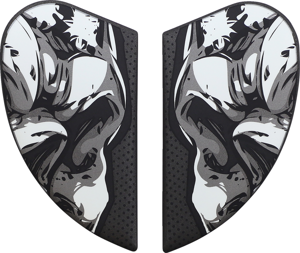 ICON Airform™ Helmet Side Plates — Death or Glory - Airform™ Side Plates / Death or Glory / Black 0133-1414