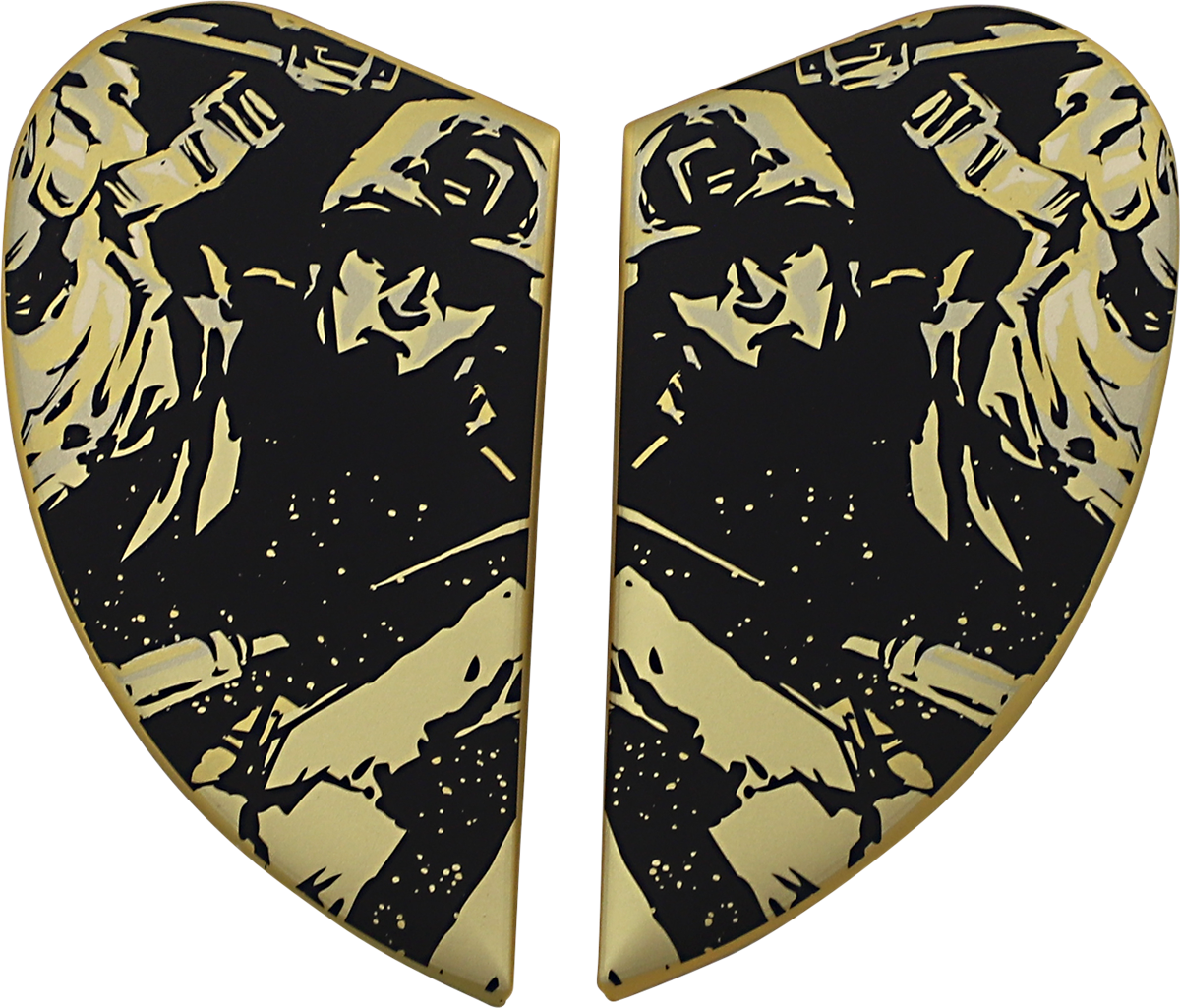ICON Airform™ Helmet Side Plates — Guardian - Airform™ Side Plates / Guardian / Gold 0133-1295