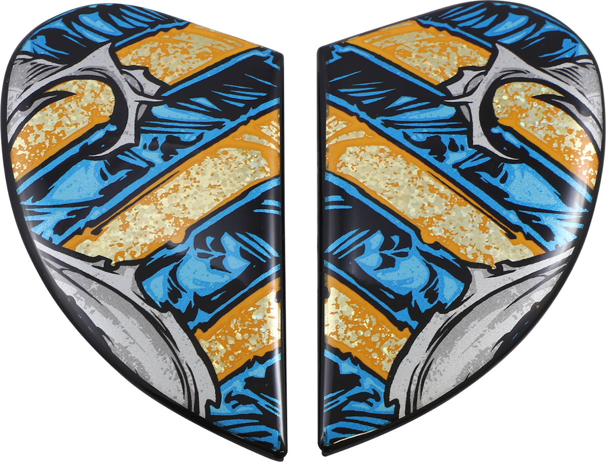 ICON Airform™ Helmet Side Plates — Pharaoh - Airform™ Side Plates / Pharaoh / Gold 0133-1353