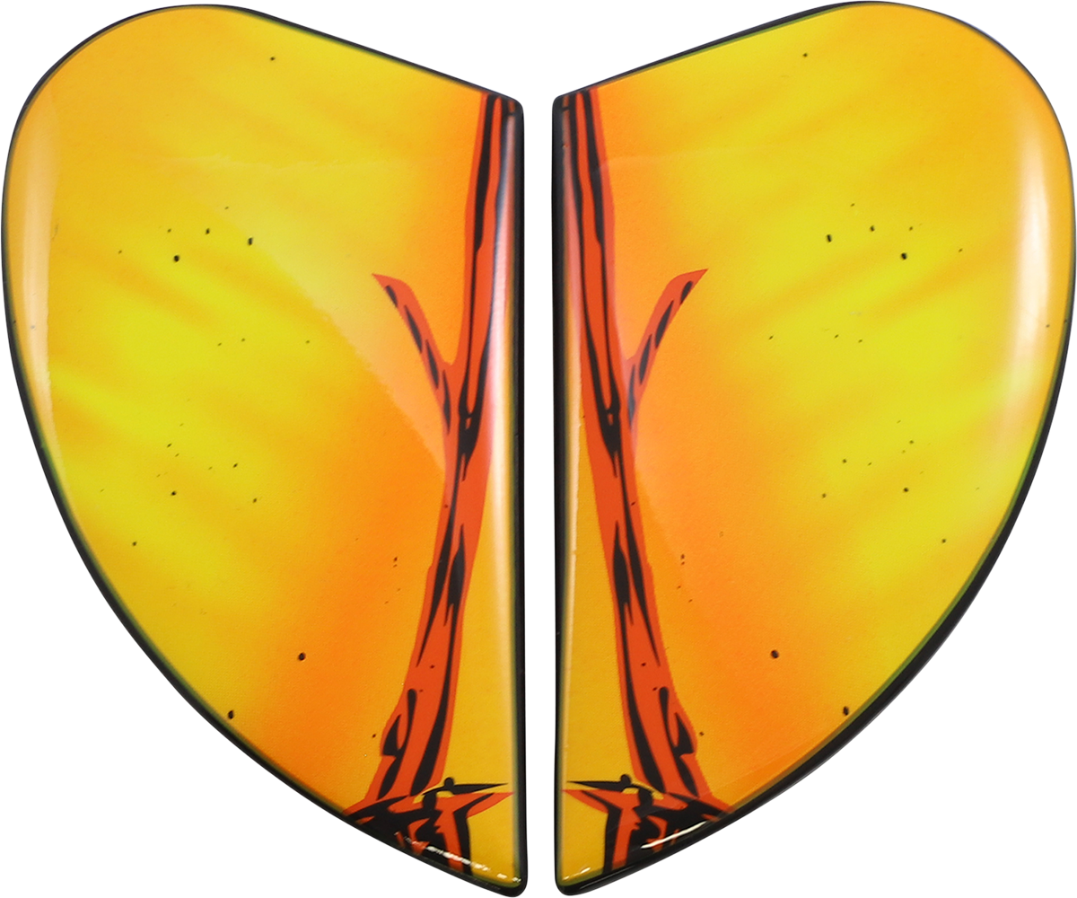 ICON Airform™ Helmet Side Plates — Trick or Street - Airform™ Side Plates / Trick or Street / Orange 0133-1354