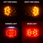 Eagle Lights Squareback LED Replacement Harley-Davidson® Softtail / Touring / Sportster / Dyna Tail Light with Built In LED Turn Signals