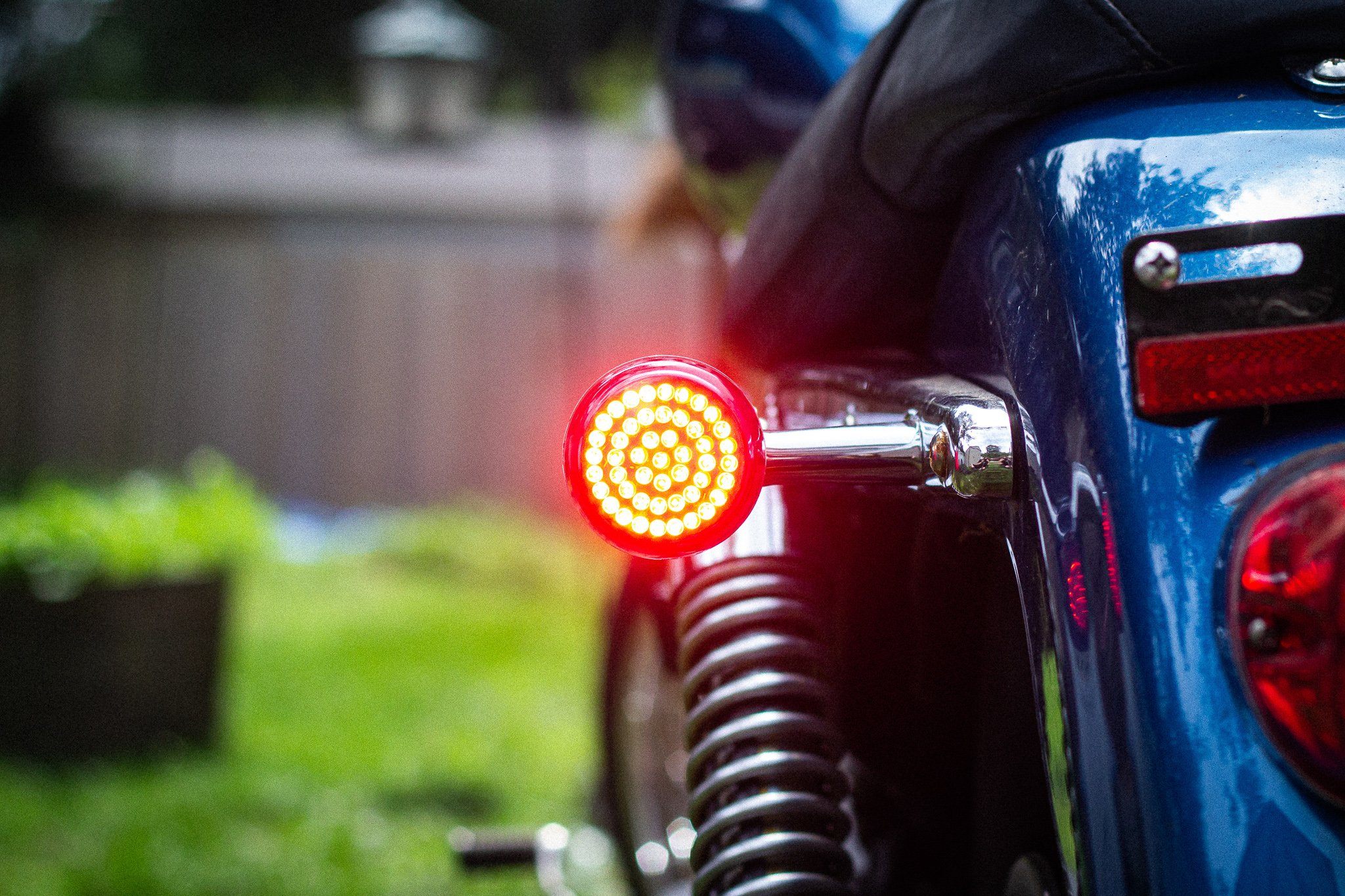 Eagle Lights 2" Rear LED Turn Signals for Harley-Davidson Motorcycles- Generation I / 1156 Base / Red
