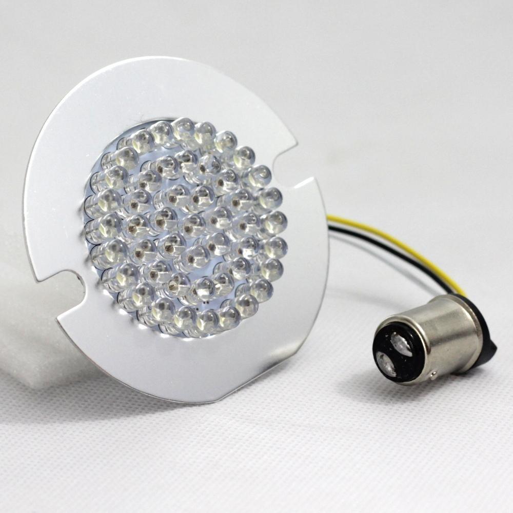 Eagle Lights 3 1/4" Front and Rear LED Turn Signal Kit for Harley-Davidson® Motorcycles - Generation I / Red Rear Turn Signals