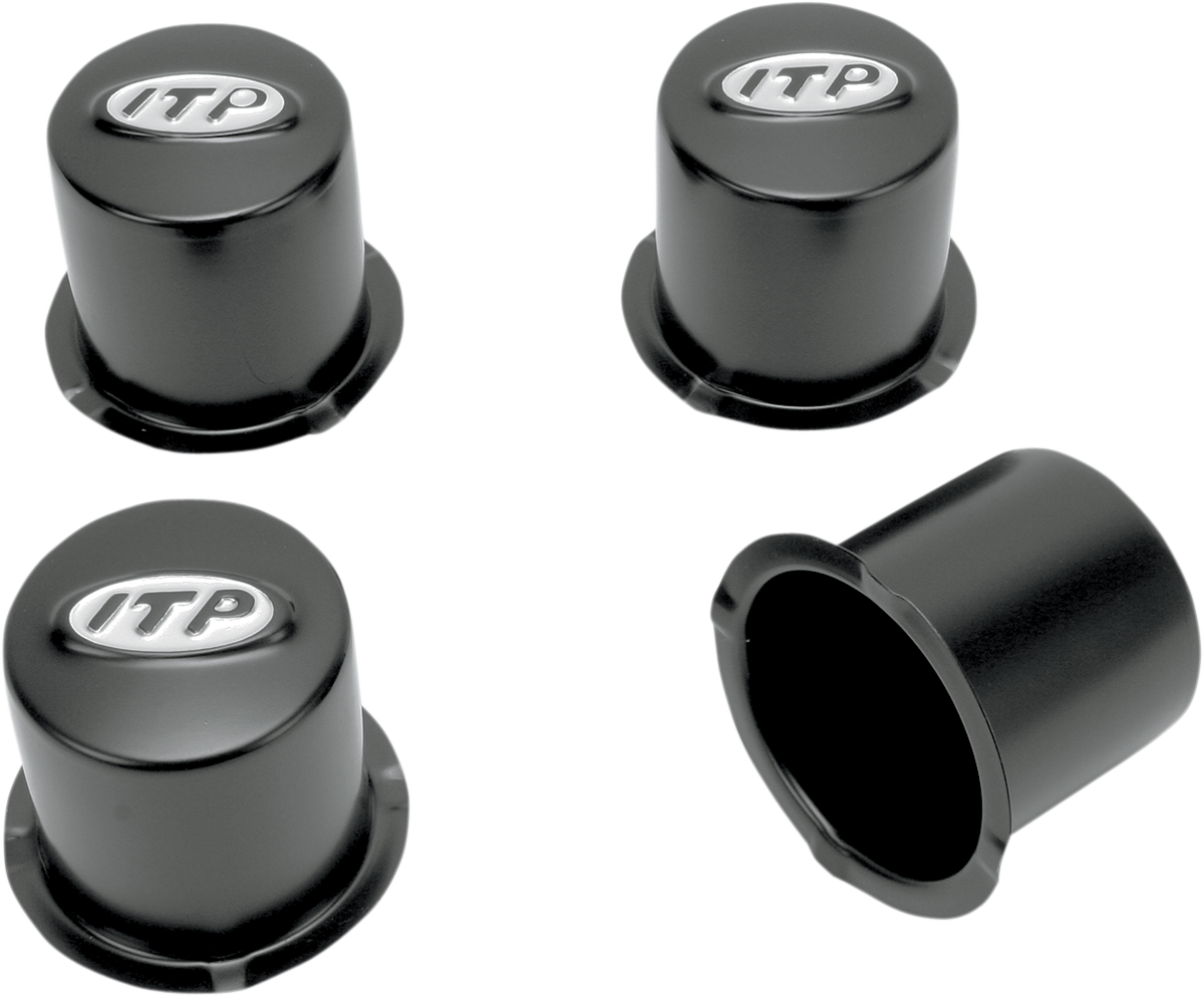 ITP Replacement Delta Wheel Center Caps - Center Cap / Replacement / Delta/Wheel / 4/110 / Black / 4 Pack SM130B-BX