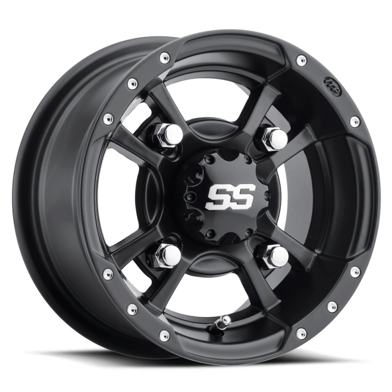 ITP SS 112 9x8 / 4x110 BP / 3+5 Offset Black Wheel - 0928385536B