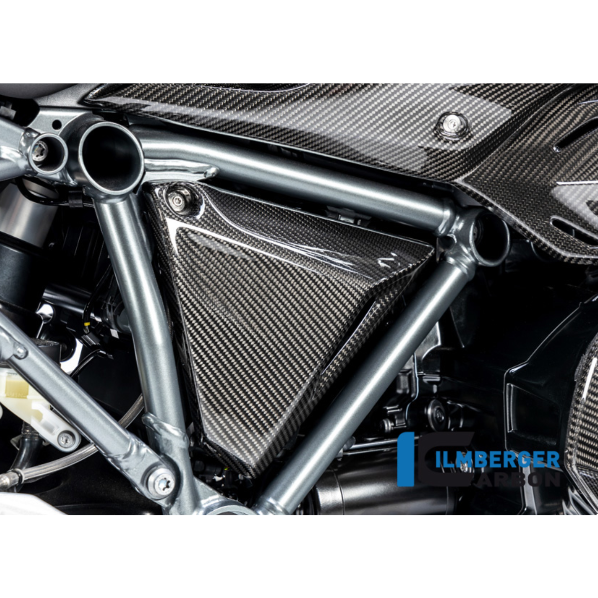 Ilmberger Carbon Fiber Frame Triangle Cover Right Side - BMW R1250GS / R1250GS Adventure 2019-2024
