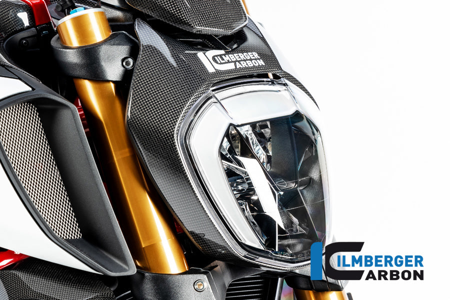 Ilmberger Carbon Fiber Headlight Outer Ring - Ducati Diavel 1260 / Diavel 1260 S 2019-2022