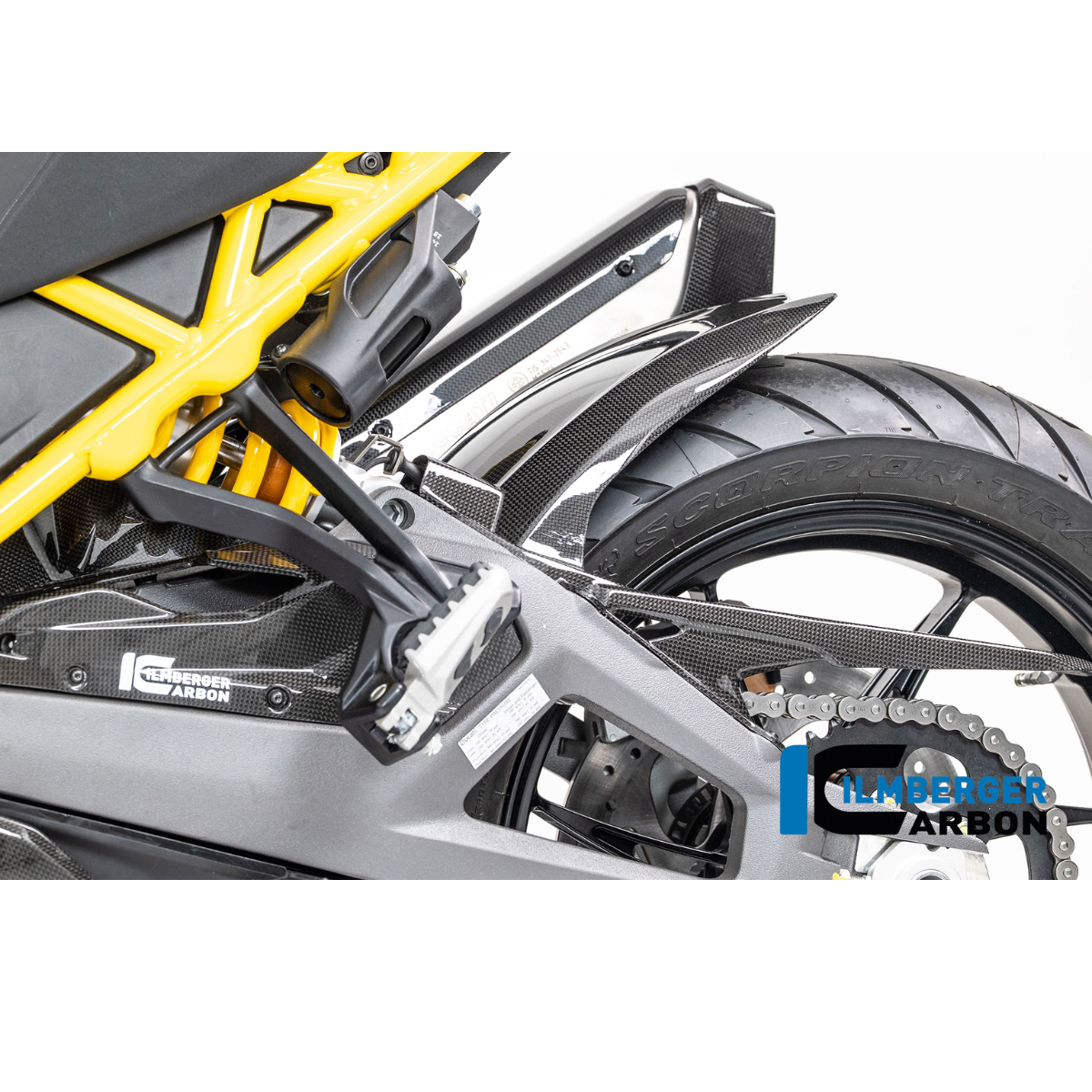Ilmberger Carbon Fiber Rear Hugger - Ducati Multistrada V4 / Multistrada V4 S 2025-2026