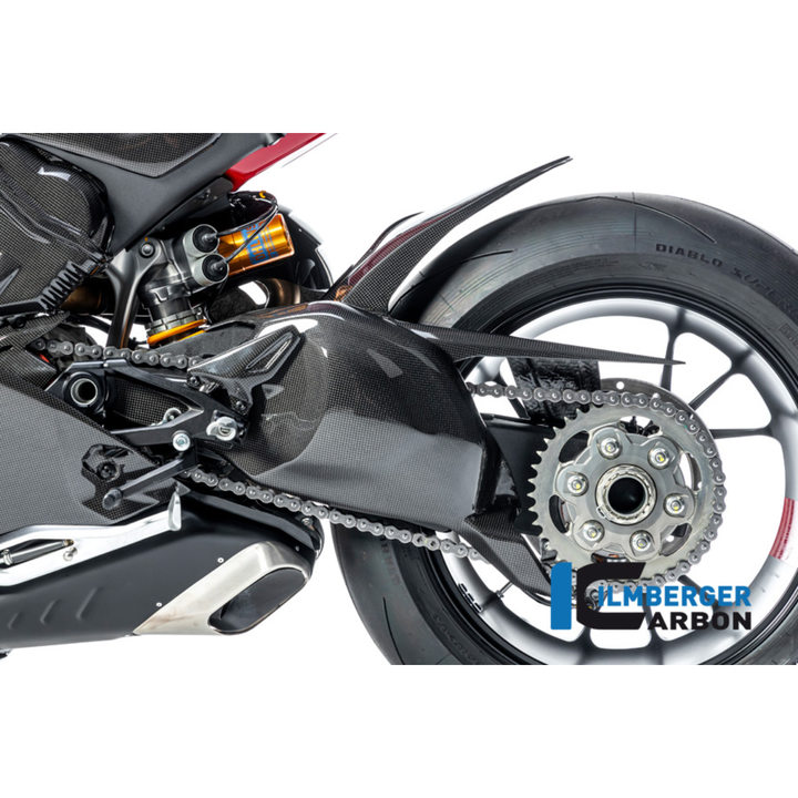 Ilmberger Carbon Fiber Swingarm Cover - Ducati Panigale V4 / Panigale V4 S 2022-2024