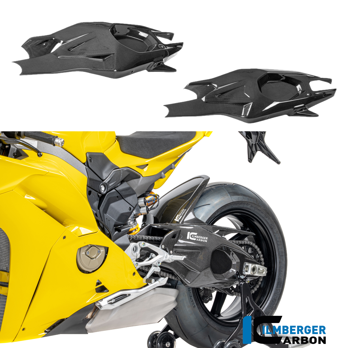 Ilmberger Carbon Fiber Swingarm Cover - Ducati Panigale V4 / Panigale V4 S 2025-2026