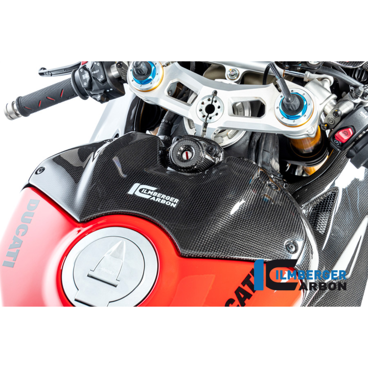 Ilmberger Carbon Fiber Upper Tank Cover - Ducati Panigale V4 / Panigale V4 S 2022-2024