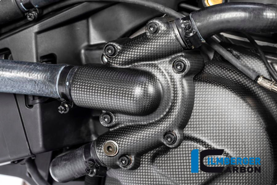 Ilmberger Carbon Fiber Water Pump Cover - Ducati Monster 1200 / Monster 1200 25 ANNIVERSARIO 2017-2021
