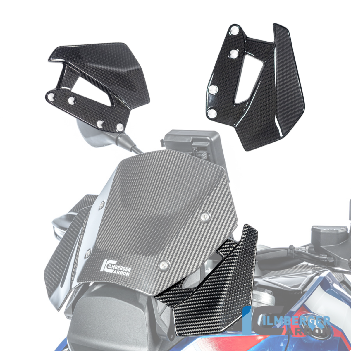 Ilmberger Carbon Left Carbon Fiber Wind Deflector - BMW R1300GS / R1300 GS Adventure 2023-2026
