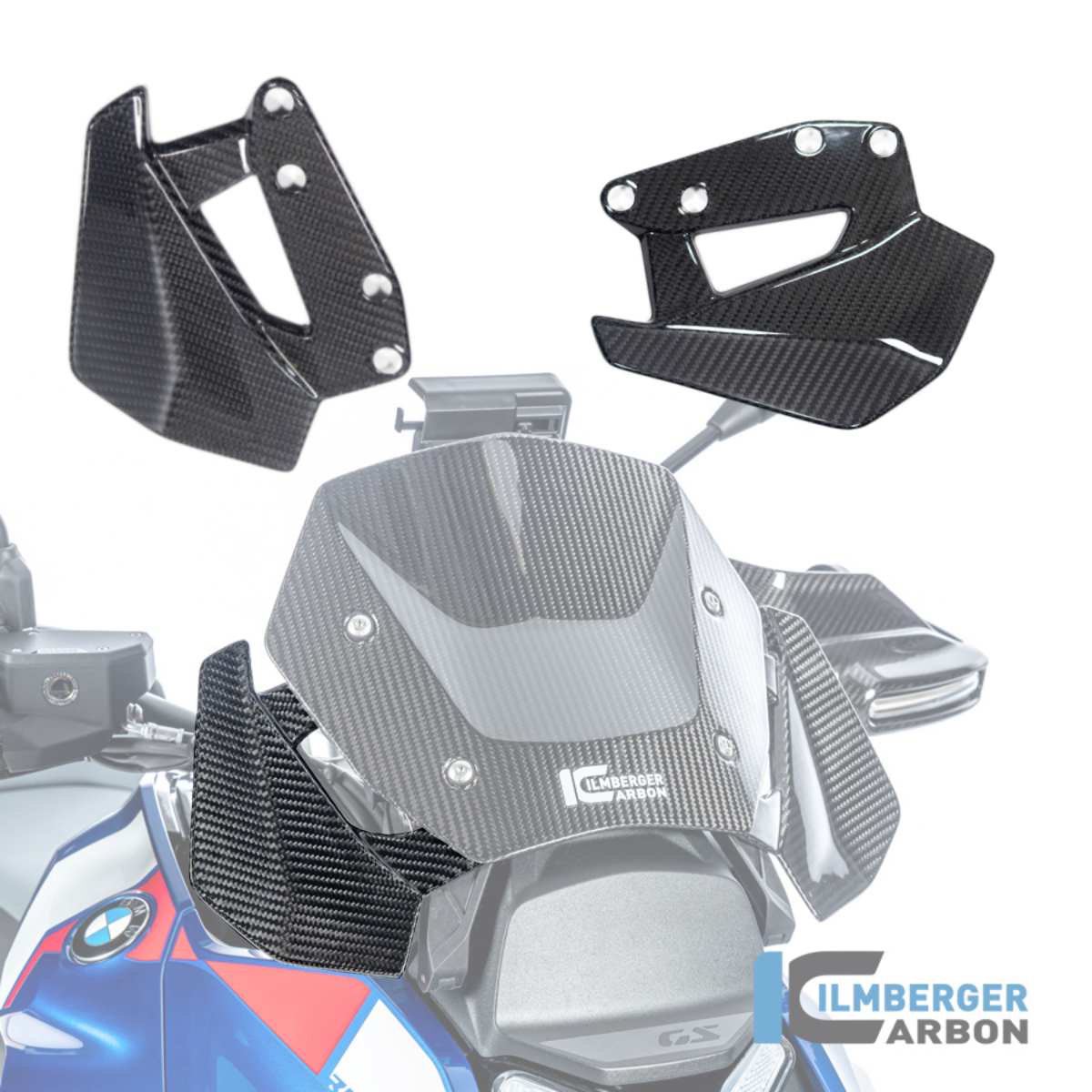 Ilmberger Carbon Right Carbon Fiber Wind Deflector - BMW R1300GS / R1300 GS Adventure 2023-2026