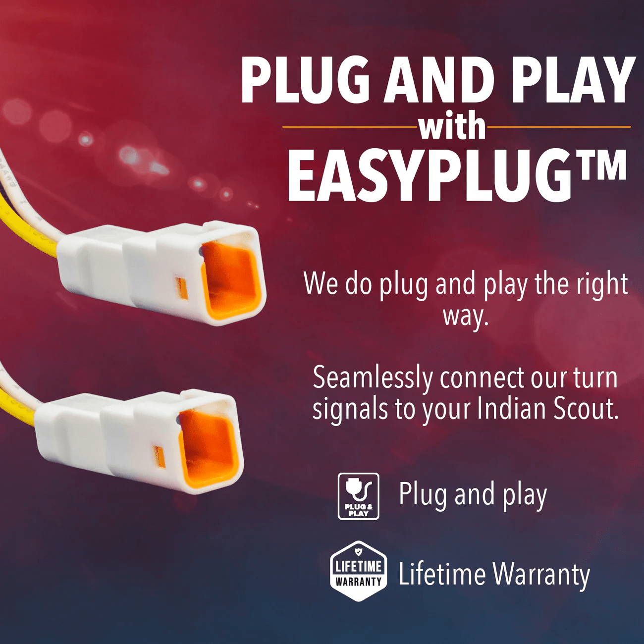 Eagle Lights BULLETBEAM Front LED Turn Signals with Running Lights for Indian® Scout, Bobber, Sixty, Rogue - 2 Lights