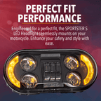 Eagle Lights Generation III LED Headlight with Integrated Turn Signals for 2021 - 2024 Harley-Davidson® Sportster S Motorcycles