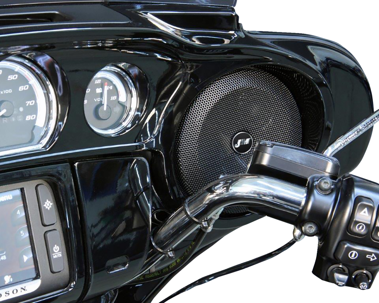 J & M Amplifier and Speaker Kit - Speaker/Amplifier Kit / 200 W / 2-Channel / '14-'25 FLHT 4405-0943