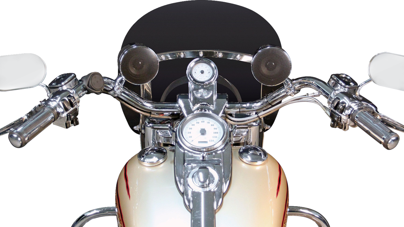 J & M Self-Amplified Handlebar Speakers - Amplified Speaker Kit / Handlebar / Black / Universal 4405-1043