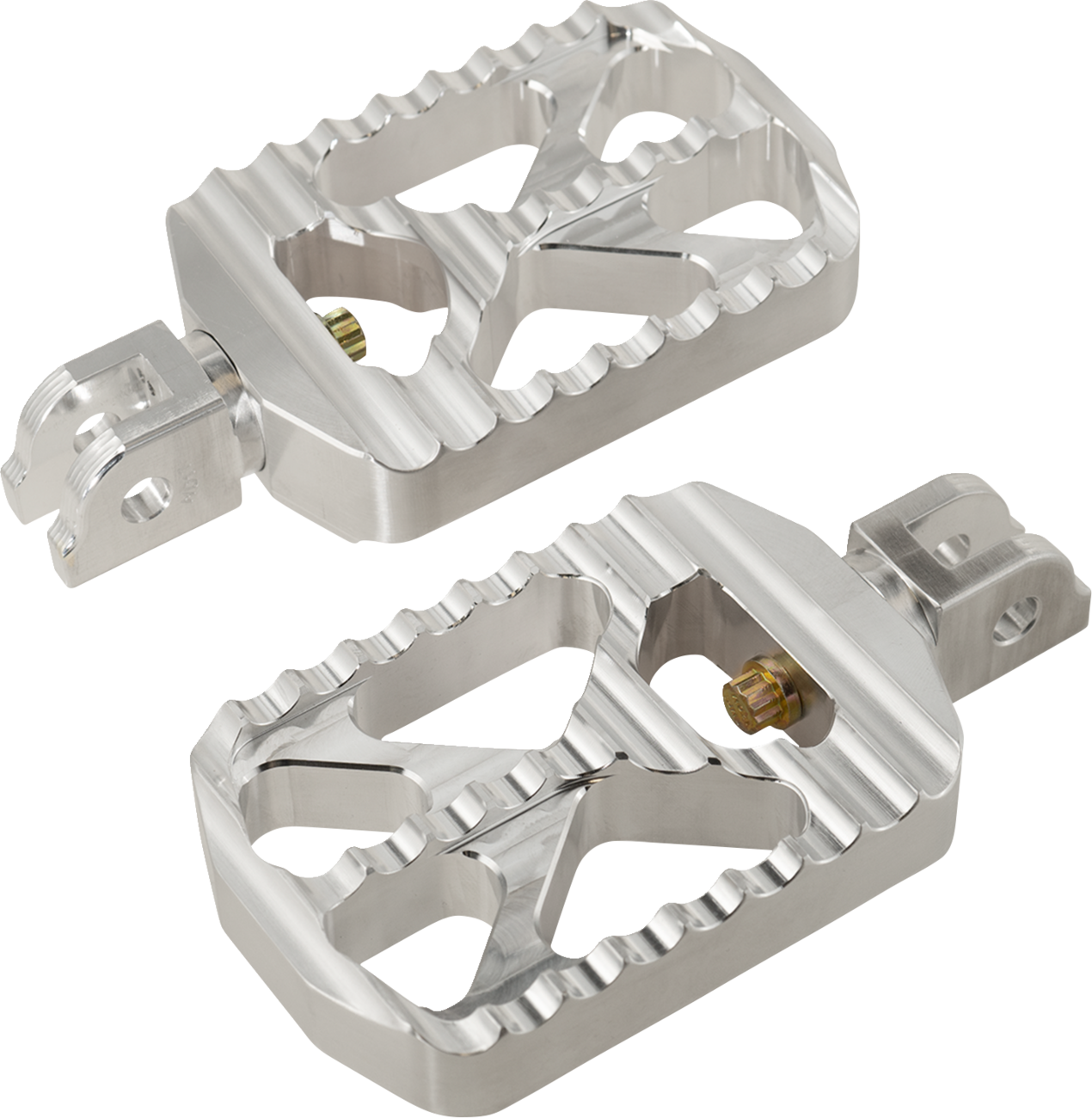 JOKER MACHINE Bear Claw Foot Pegs - Silver / Harley-Davidson 1620-2642