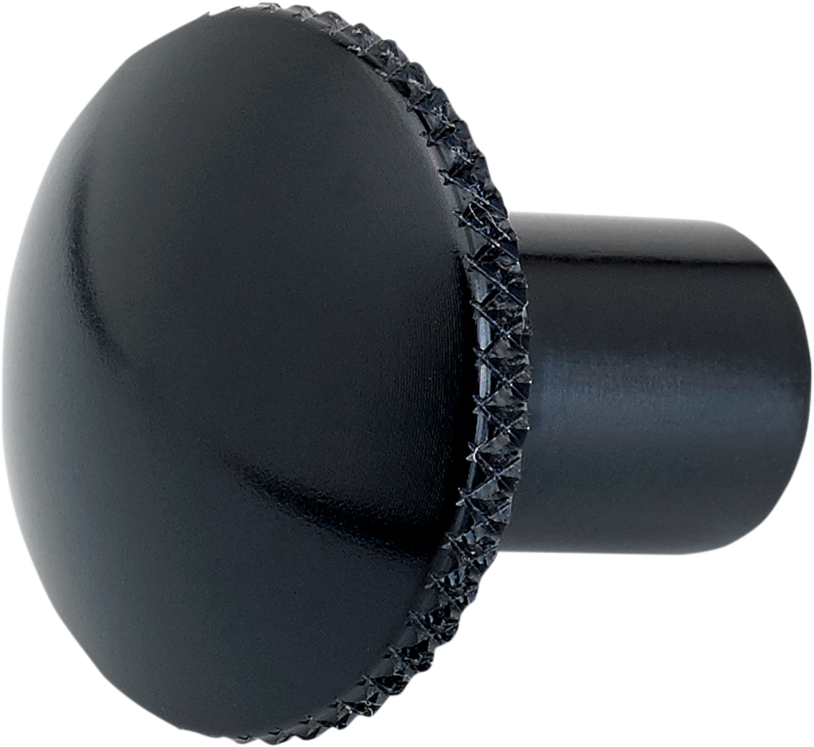 JOKER MACHINE Billet Choke Cable Knob — Knurled - Billet Choke Cable Knob / Knurled / Black 0657-0028