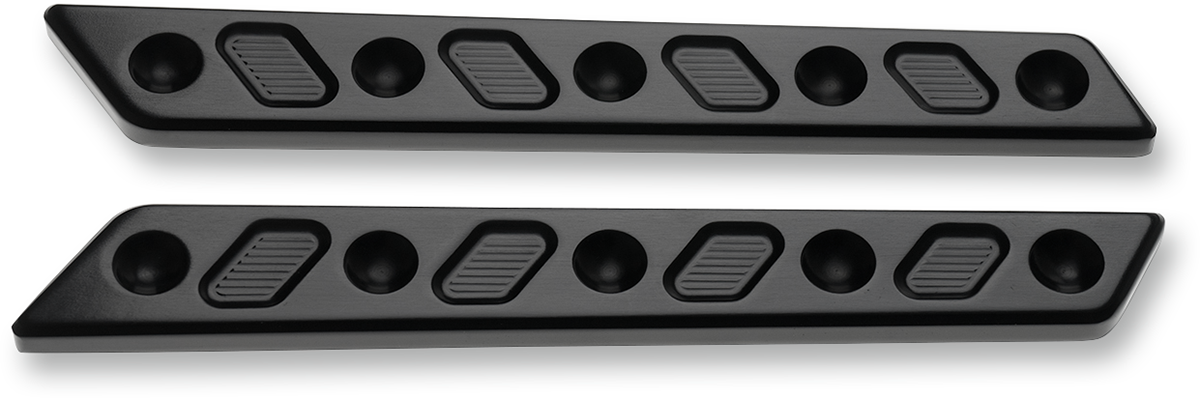 JOKER MACHINE Saddlebag Latch Inserts — Techno - Saddlebag Latch Inserts / Black 3501-1257