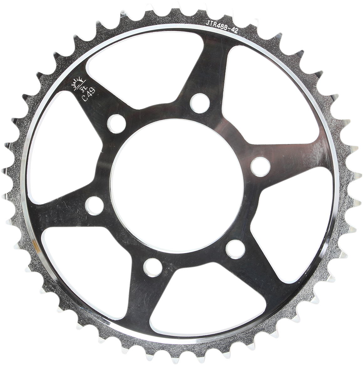 JT SPROCKETS Steel Rear Sprocket - Sprocket / Rear / Kawasaki / 42-Tooth JTR488-42