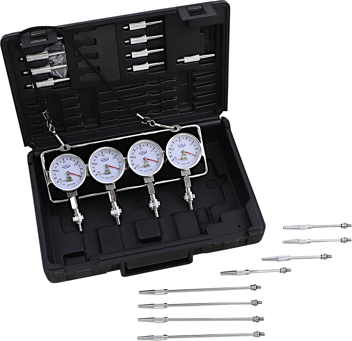 K&L SUPPLY Deluxe Vacuum Gauge Set - Vacuum Gauge Set / Fuel Pressure / Deluxe 3804-0026