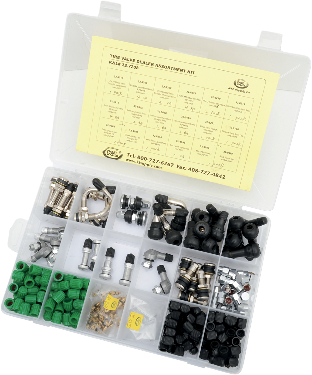 K&L SUPPLY Valve Stem Kit - Assortment 0360-0031