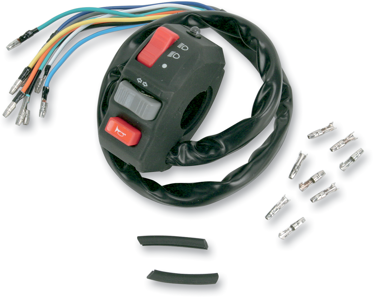 K&S TECHNOLOGIES Offroad Handlebar Switch - Light/Turn/Kill 0616-0036