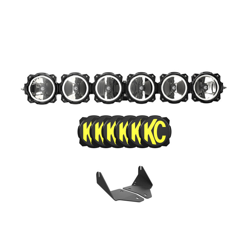 KC HiLiTES 2020+ Polaris RZR Turbo R/Pro XP 39in. Pro6 Gravity LED 6-Light 120w Combo Beam - 91342