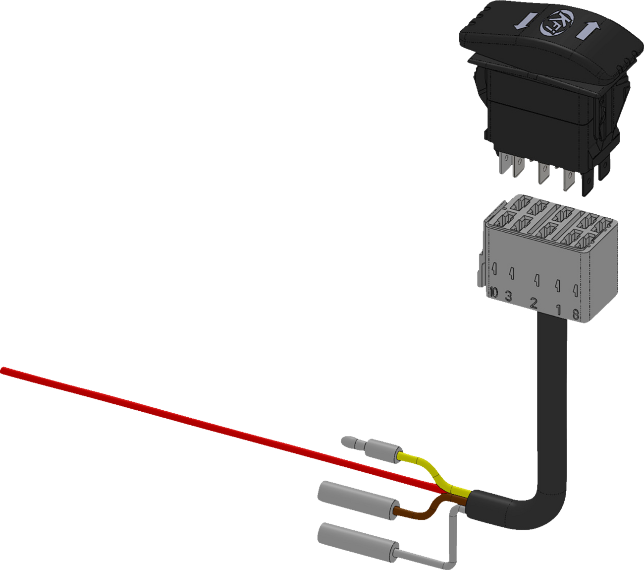 KFI PRODUCTS Actuator Backlit Dash Rocker Switch - Upgrade Kit 4501-1298