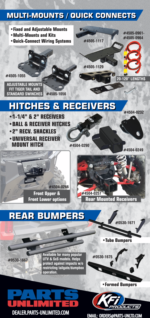 KFI PRODUCTS Multi-Mount Winch Kit