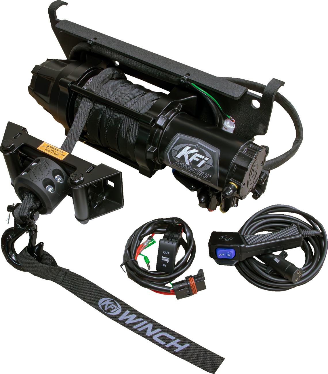 KFI PRODUCTS Plug-N-Play Synthetic Winch - 5000 lb / Polaris Ranger 4505-1189