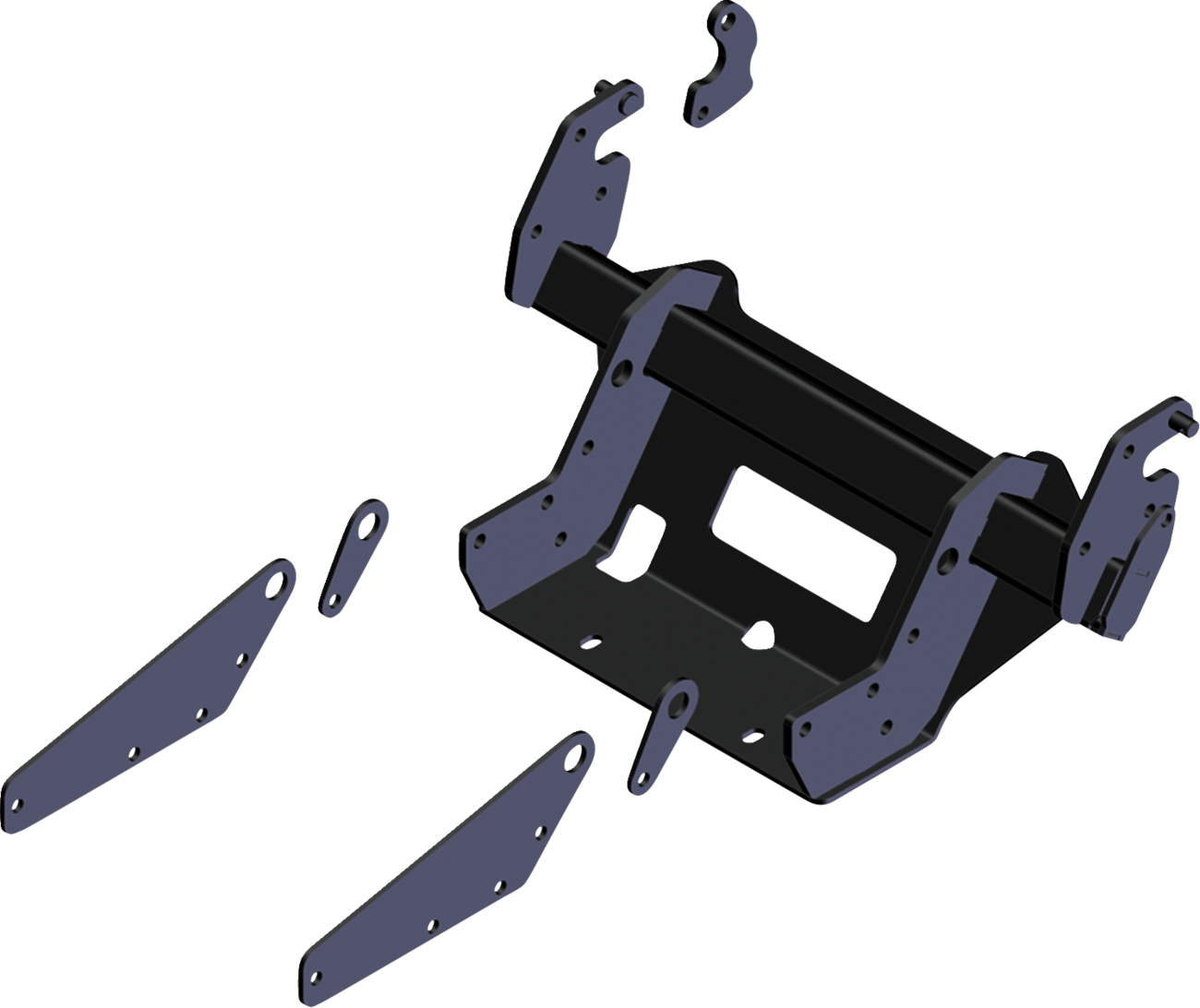 KFI PRODUCTS Tall Glacier Adapter - 2.0 Glacier Adapter / Tall / SQ Tubes 4501-1248